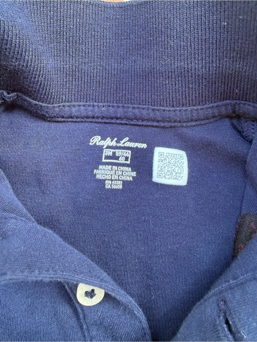 Ralph Lauren Navy Polo Onesie and Coverall